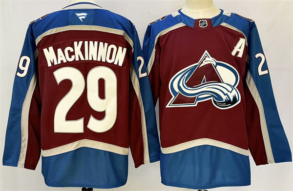 Men's Colorado Avalanche #29 Nathan MacKinnon Fanatics Burgundy Home Primegreen Player Jersey