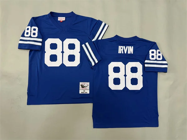 Men's Dallas Cowboys #88 Michael Irvin Blue 1992 Throwback Jersey