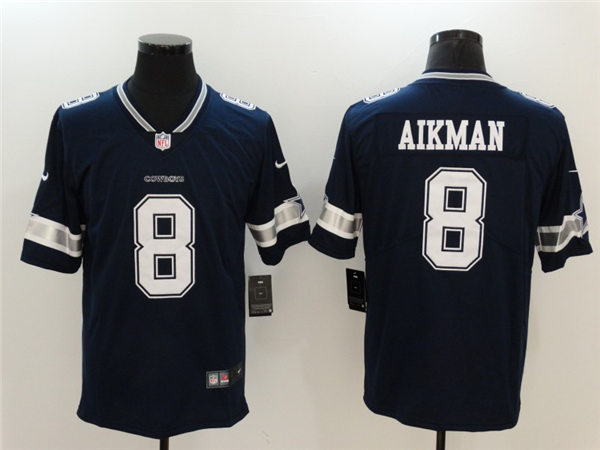 Men's Dallas Cowboys Retired Player #8 Troy Aikman Nike Navy Team Color Untouchable Limited Jersey