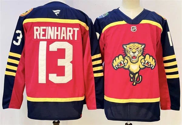 Men's Florida Panthers #13 Sam Reinhart Red Fanatics 2026 NHL Winter Classic Premium Jersey
