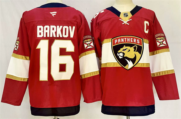 Men's Florida Panthers  #16 Aleksander Barkov Fanatics Red Home Primegreen Player Jersey
