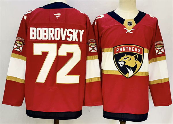 Men's Florida Panthers #72 Sergei Bobrovsky Fanatics Red Home Primegreen Player Jersey