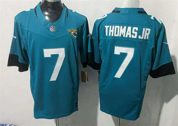 Men's Jacksonville Jaguars #7 Brian Thomas Jr. Nike Teal Alternate Vapor Untouchable Limited Jersey