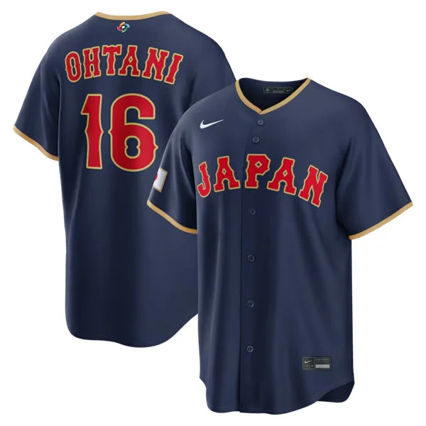 Japan #16 Shohei Ohtani  2026 World Baseball Classic Limited Jersey - Navy