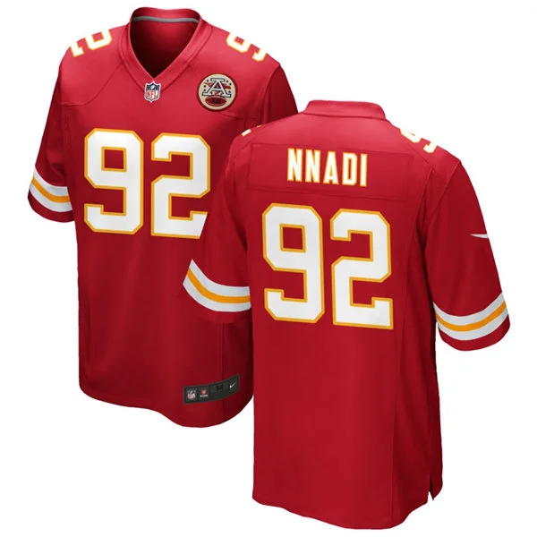 Youth Kansas City Chiefs #92 Derrick Nnadi Nike Red Limited Jersey