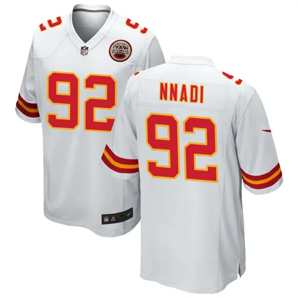 Youth Kansas City Chiefs #92 Derrick Nnadi Nike White Limited Jersey
