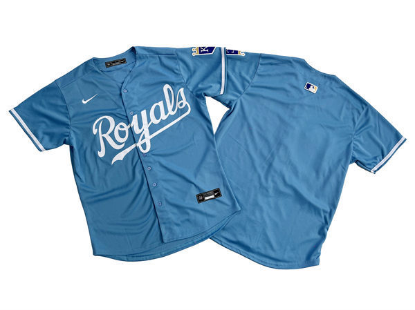 Mens Kansas City Royals Blank Nike 2022 Light Blue Alternate FlexBase Player Jersey