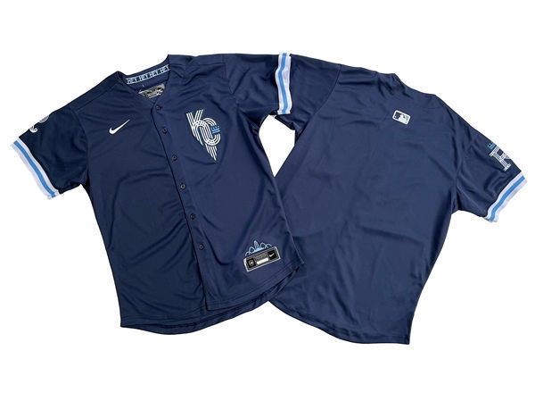 Men's Kansas City Royals Blank Navy 2022 City Connect Team Jersey