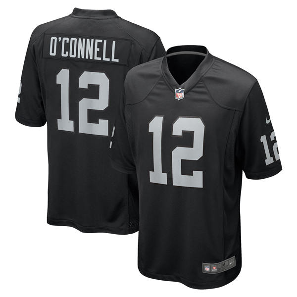 Men's Las Vegas Raiders #12 Aidan O'Connell Nike Black Vapor Untouchable Limited Player Jersey