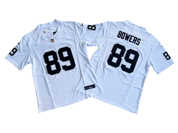 Men's Las Vegas Raiders #89 Brock Bowers Nike White Vapor Untouchable Limited Player Jersey