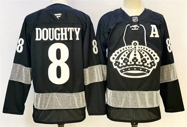 Men's Los Angeles Kings #8 Drew Doughty Fanatics Black Alternate Premium Player Jersey