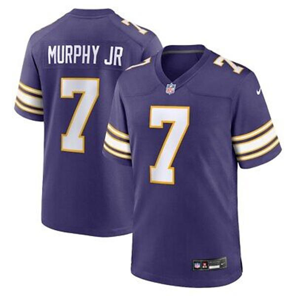 Men's Minnesota Vikings #7 Byron Murphy Jr. Purple Classic F.U.S.E. Limited Jersey