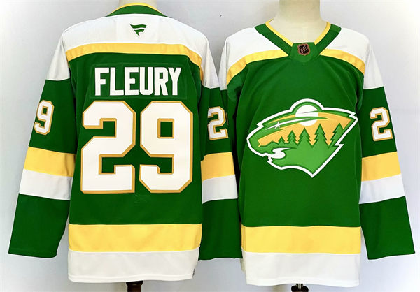 Men's Minnesota Wild #29 Marc-Andre Fleury Fanatics Green Alternate Premium Jersey