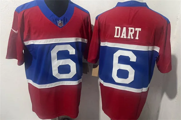 Men's New York Giants #6 Jaxson Dart Nike Century Red Alternate Vapor F.U.S.E. Limited Jersey