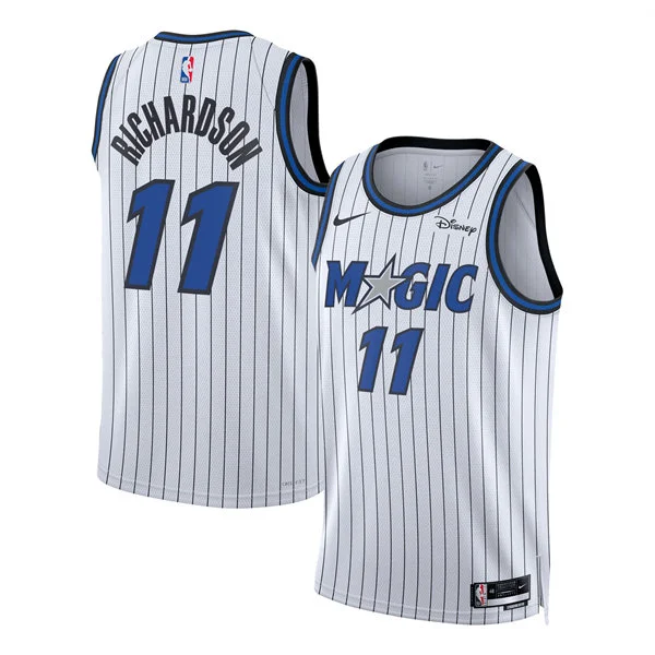 Men's Orlando Magic #11 Jase Richardson Nike 2025-26 White Association Edition Jersey