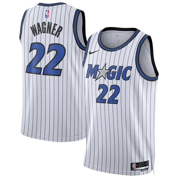 Men's Orlando Magic #22 Franz Wagner Nike 2025-26 White Association Edition Jersey