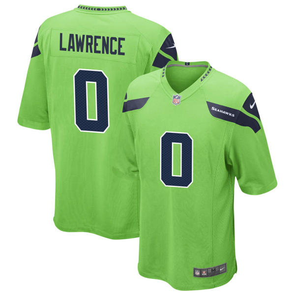 Men's Seattle Seahawks #0 DeMarcus Lawrence Nike Neon Green Alternate Vapor F.U.S.E. Limited Jersey