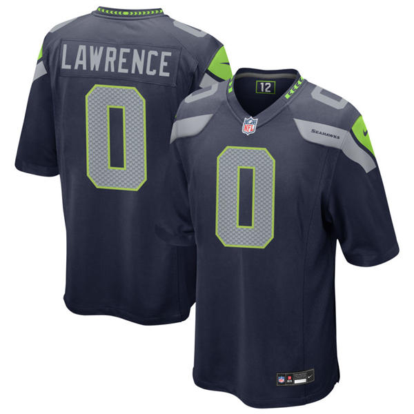 Youth Seattle Seahawks #0 DeMarcus Lawrence Nike Navy Limited Jersey