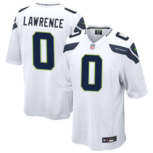 Men's Seattle Seahawks #0 DeMarcus Lawrence Nike White Vapor F.U.S.E. Limited Jersey