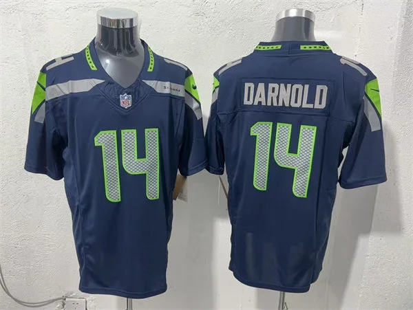 Men's Seattle Seahawks #14 Sam Darnold Nike Navy Team Color Vapor F.U.S.E. Limited Jersey