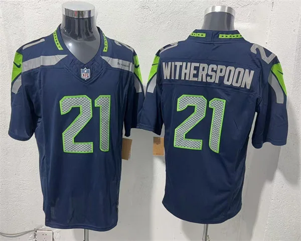 Men's Seattle Seahawks #21 Devon Witherspoon Nike Navy Team Color Vapor F.U.S.E. Limited Jersey