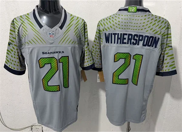 Men's Seattle Seahawks #21 Devon Witherspoon Nike Vapor F.U.S.E. Limited Soundwaves Rivalry Series Jersey