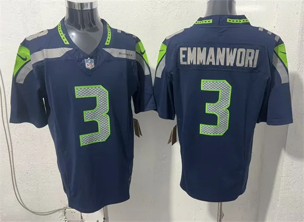 Men's Seattle Seahawks #3 Nick Emmanwori Nike Navy Team Color Vapor F.U.S.E. Limited Jersey