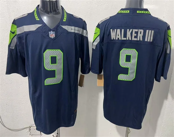 Mens Seattle Seahawks #9 Kenneth Walker III Nike College Navy Vapor F.U.S.E. Limited Jersey