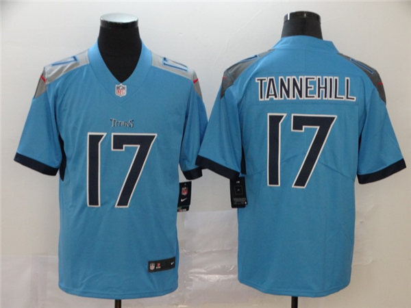 Mens Tennessee Titans #17 Ryan Tannehill Nike Light Blue Vapor Untouchable Limited Jersey