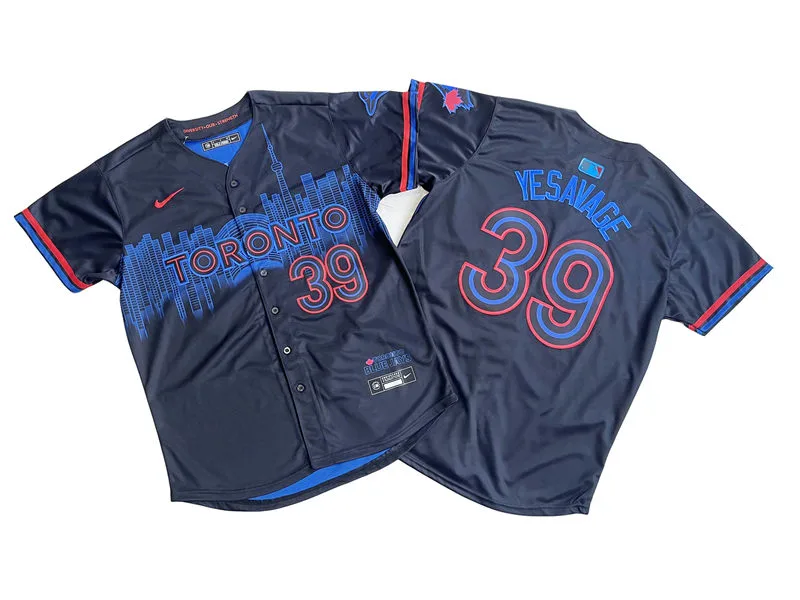 Mens Toronto Blue Jays #39 Trey Yesavage Nike Black City Connect Limited Player Jersey