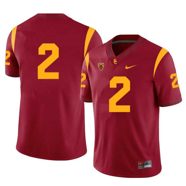 Men's USC Trojans #2 Robert Woods Red College Football Jersey -No Name on back