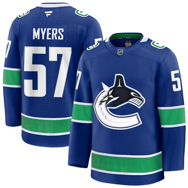 Men's Vancouver Canucks #57 Tyler Myers Fanatics Home Blue Player Jersey