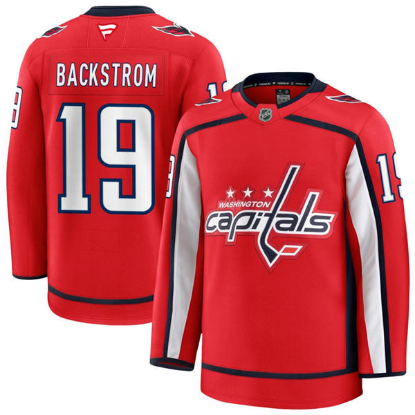Men's Washington Capitals #19 Nicklas Backstrom Fanatics Home Red Premium Jersey