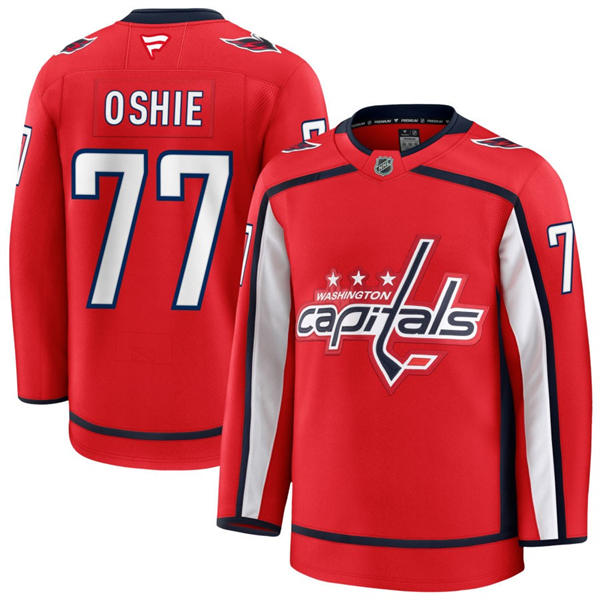 Men's Washington Capitals #77 T. J. Oshie Fanatics Red Alternate Jersey