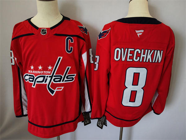 Men's Washington Capitals #8 Alexander Ovechkin Fanatics Home Red Premium Jersey