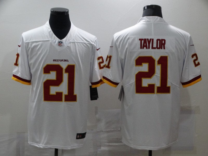 Men's Washington Redskins Retired Player #21 Sean Taylor Nike White Game Jersey