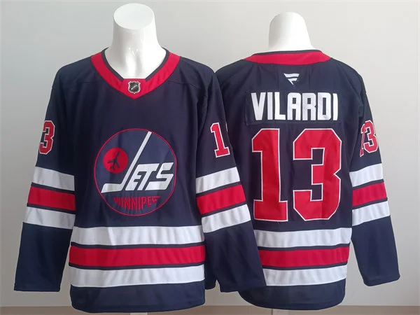 Men's Winnipeg Jets #13 Gabriel Vilardi Fanatics Navy Alternate Reverse Retro 2.0 Premier Jersey