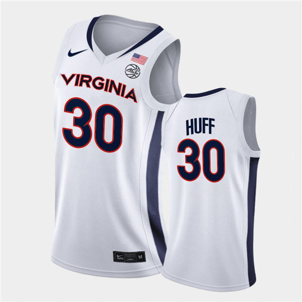 Mens Virginia Cavaliers #30 Jay Huff Nike 2020 White Unity College Basketball Game Jersey