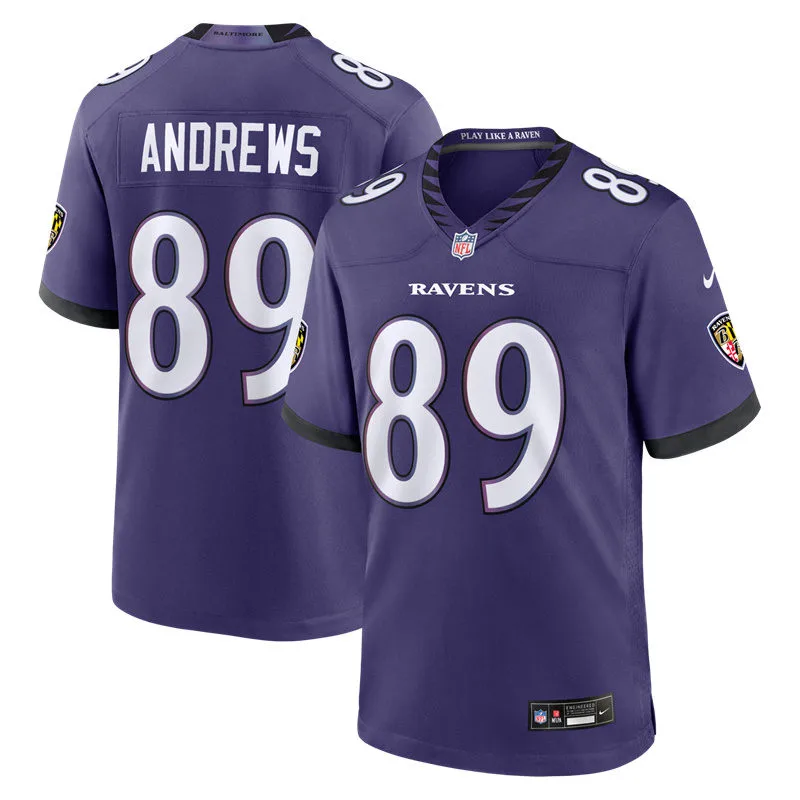 Men's Baltimore Ravens #89 Mark Andrews Nike 2026 Next Flight Purple Vapor F.U.S.E Limited Jersey