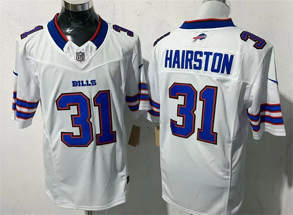 Mens Buffalo Bills #31 Maxwell Hairston Nike White Vapor F.U.S.E. Limited Jersey