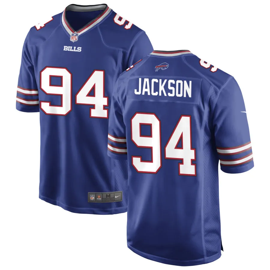 Mens Buffalo Bills #94 Landon Jackson Nike Royal Vapor F.U.S.E. Limited Jersey