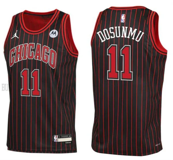 Mens Chicago Bulls #11 Ayo Dosunmu Black Statement Edition Swingman Jersey