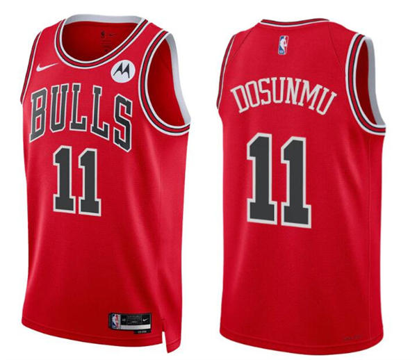 Mens Chicago Bulls #11 Ayo Dosunmu Nike Red Icon Edition Swingman Jersey