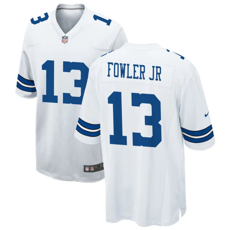 Mens Dallas Cowboys #13 Dante Fowler Jr Nike White Vapor F.U.S.E. Limited Jersey