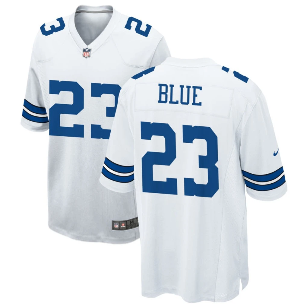 Mens Dallas Cowboys #23 Jaydon Blue Nike White Vapor F.U.S.E. Limited Jersey
