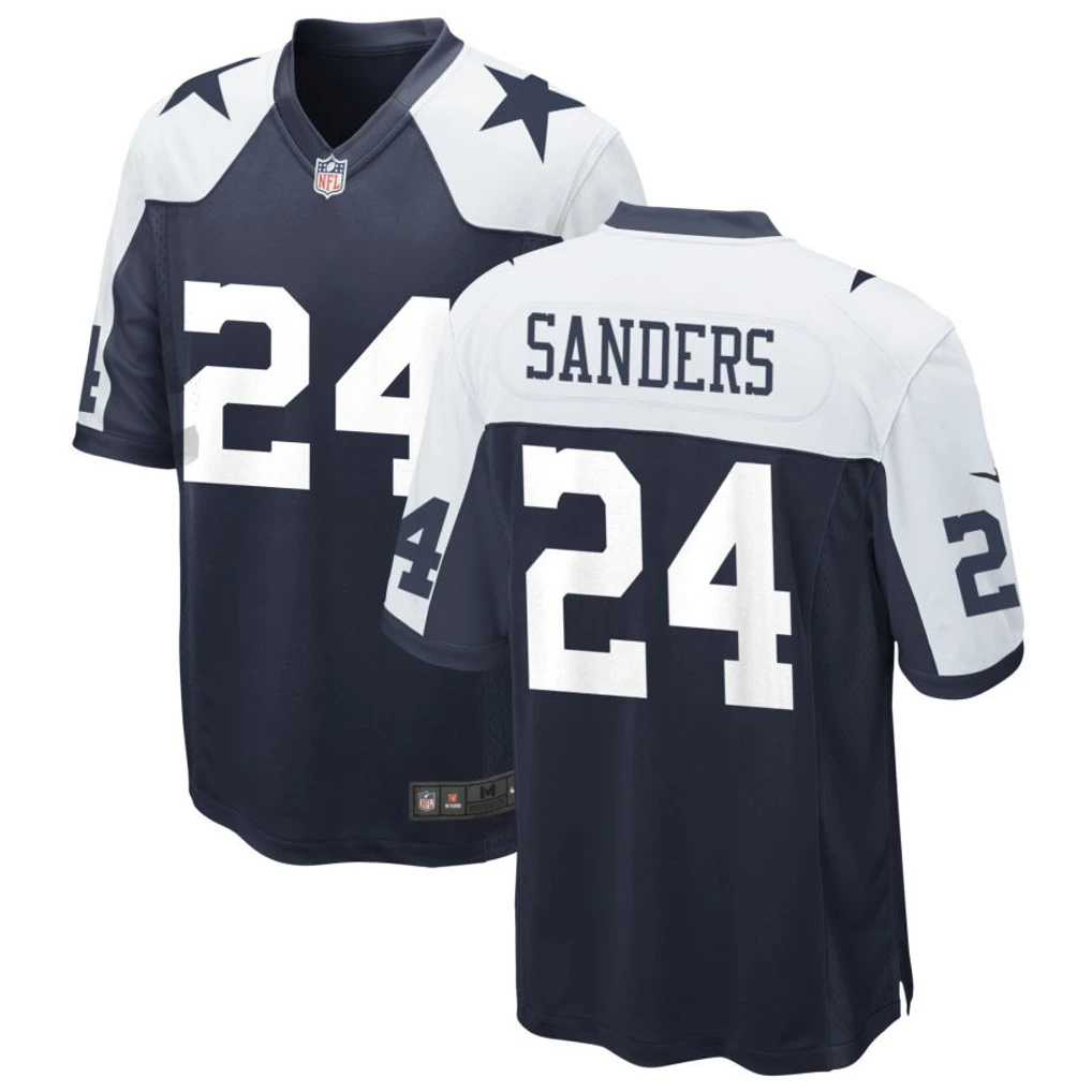 Mens Dallas Cowboys #24 Miles Sanders Nike Navy Alternate Vapor F.U.S.E. Limited Jersey