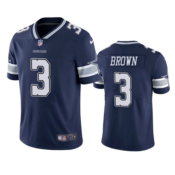 Mens Dallas Cowboys #3 Anthony Brown Nike Navy Team Color Untouchable Limited Jersey