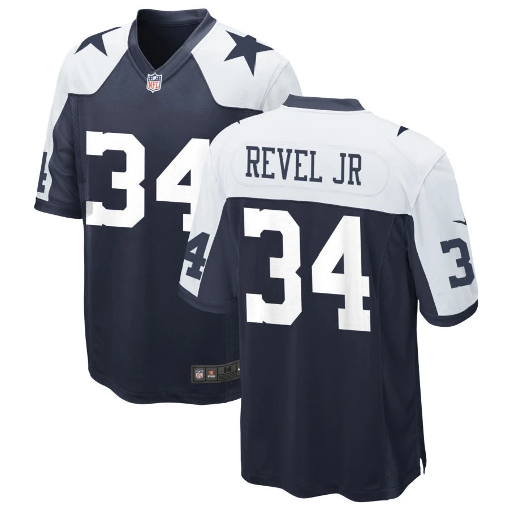 Mens Dallas Cowboys #34 Shavon Revel Jr. Nike Navy Alternate Vapor F.U.S.E. Limited Jersey