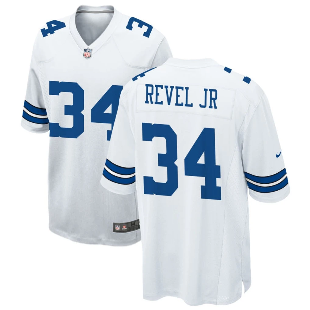 Mens Dallas Cowboys #34 Shavon Revel Jr. Nike White Vapor F.U.S.E. Limited Jersey