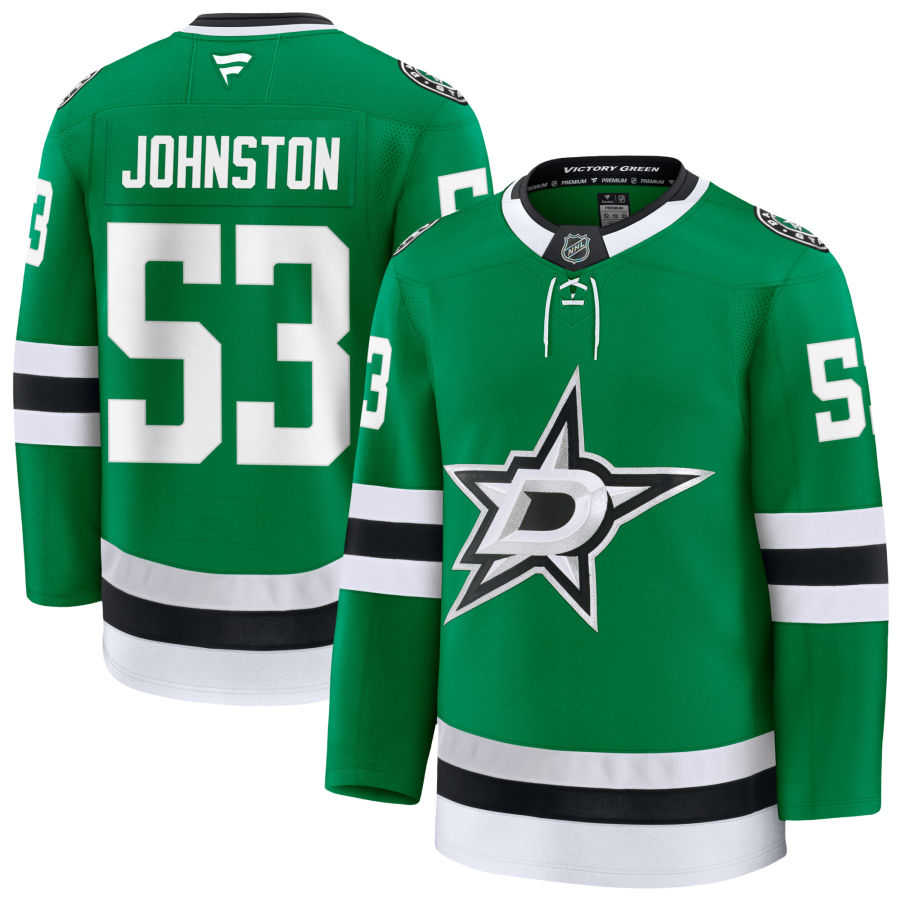 Mens Dallas Stars #53 Wyatt Johnston Stitched Fanatics Home Green Jersey